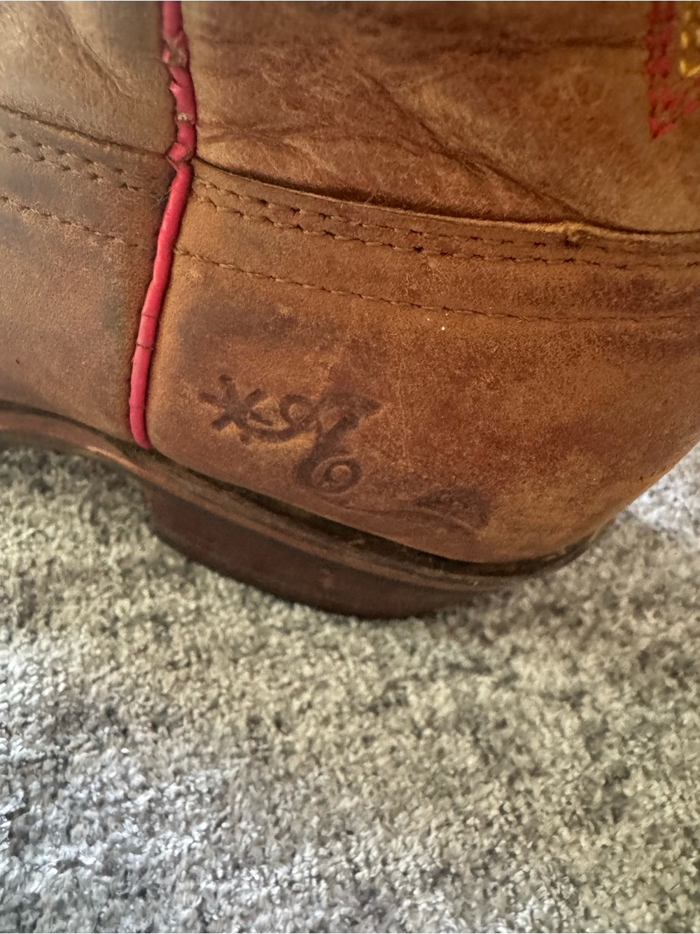 Brown Embroidered Western Ankle Boot - Women - Picture 4 of 13